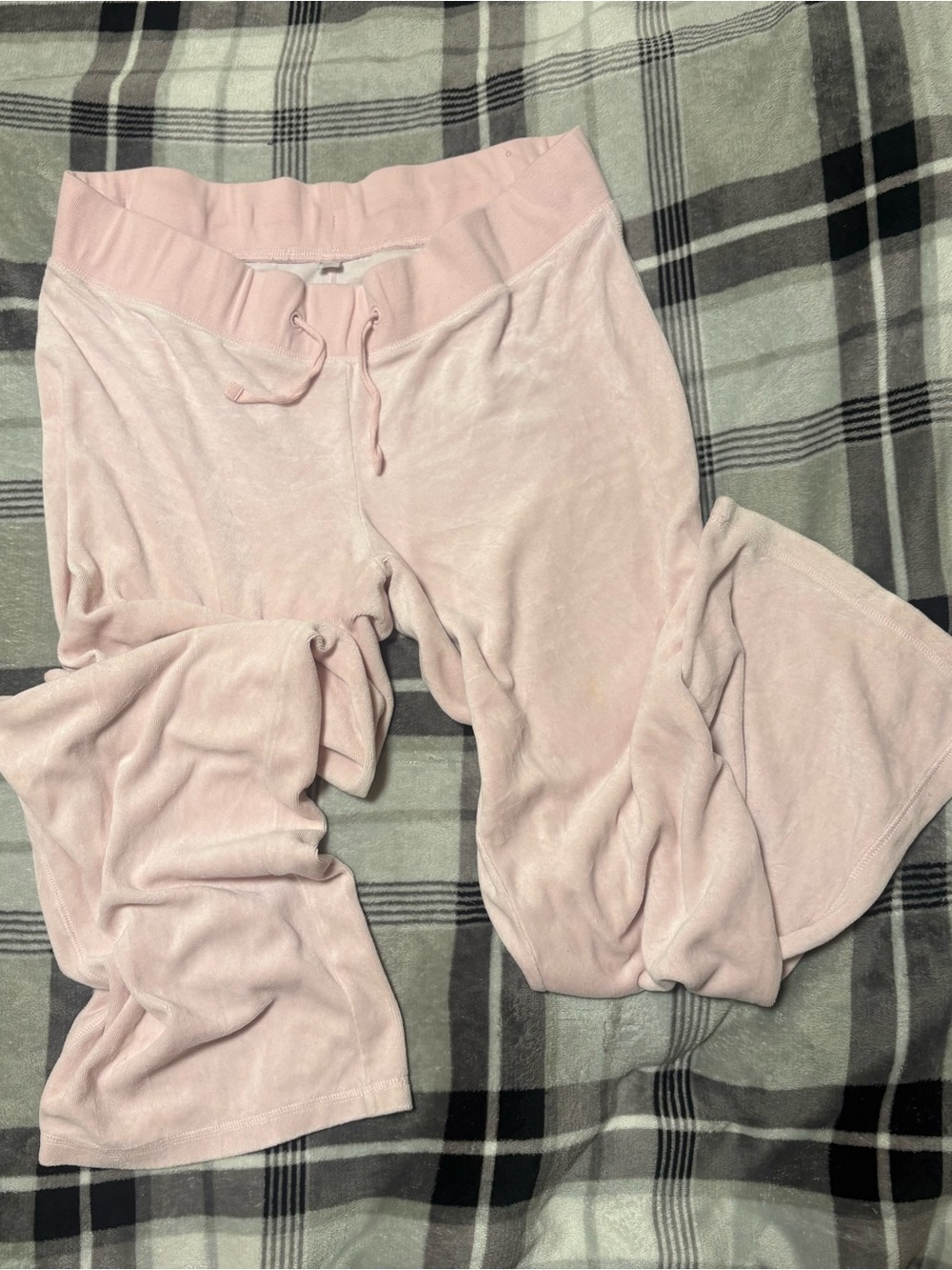 Women's Light Pink Velour Lounge Pants